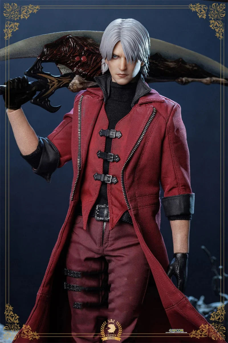 Asmus DMC100LUX 1/6 Scale White Hair Red Clothes Devil Hunter Dante Deluxe Edition Full Set 12inch Action Figure Model Dolls