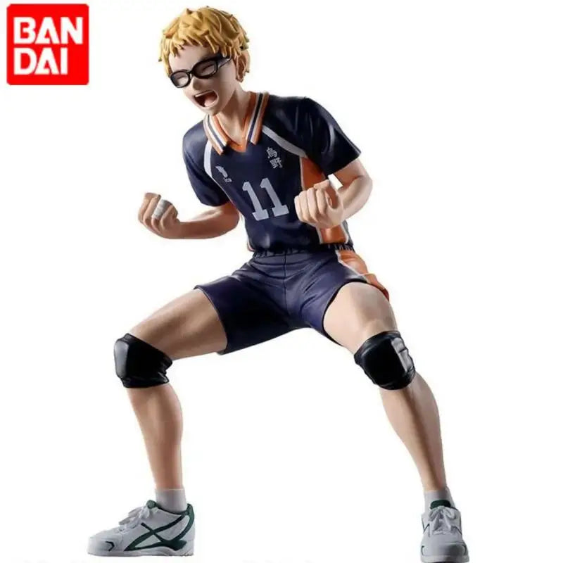 In Stock Genuine Banda Banpresto Haikyuu!! Kei Tsukishima PVC Posing Figure Model Original Anime Desktop Ornament Doll Toys Gift