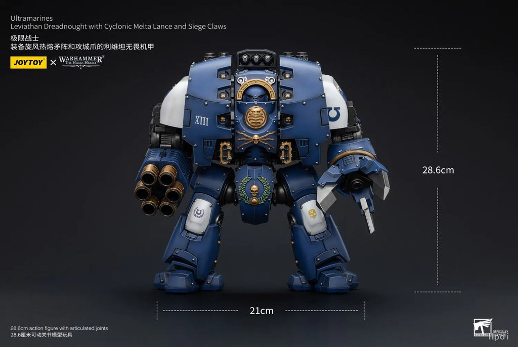 【FS】JOYTOY Warhammer 40K Scale 1/18 Action Figures Ultramarines Leviathan Dreadnought Models Toys Gifts