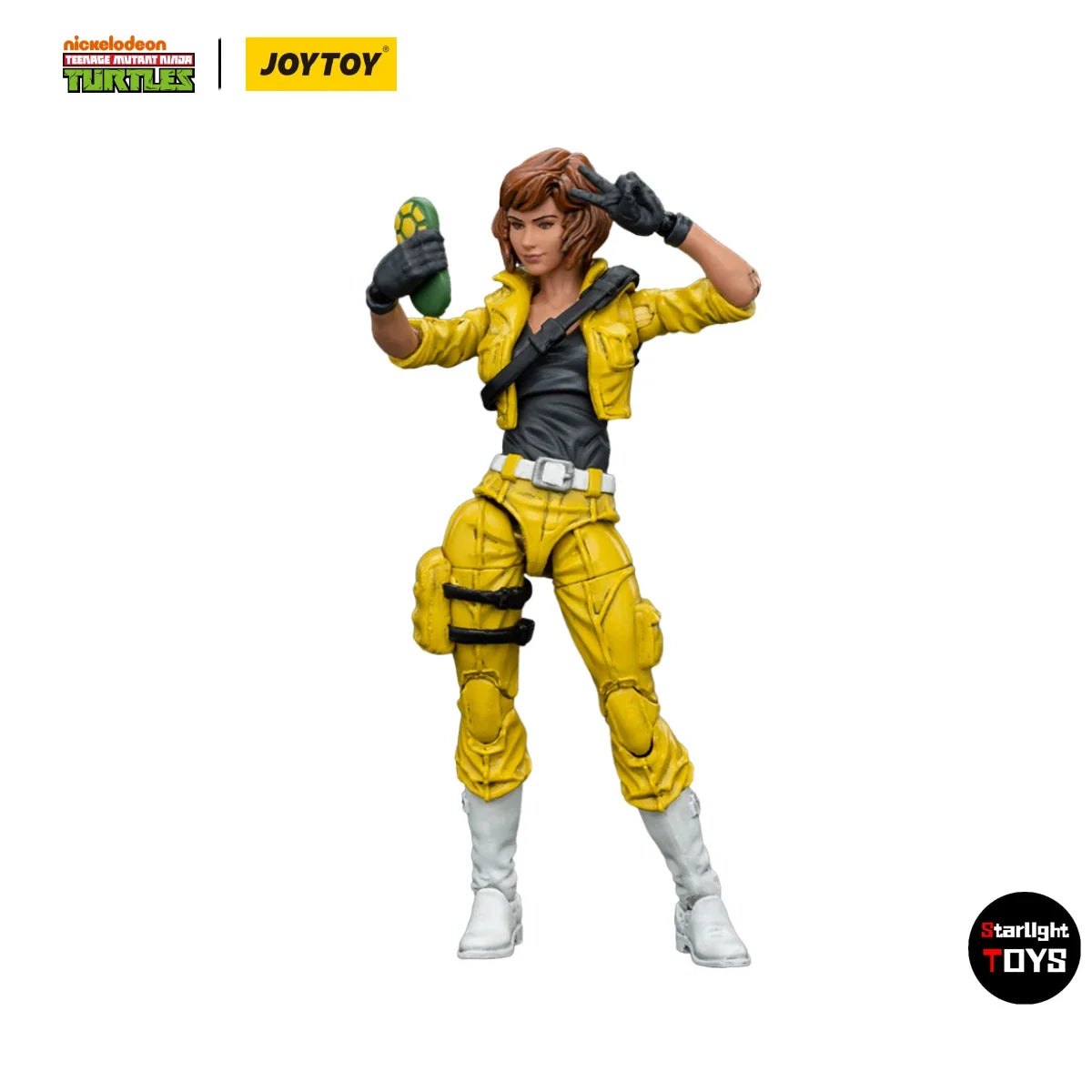 JOYTOY 1/18 Action Figure TMNT April O'Neil Model Toy Gifts