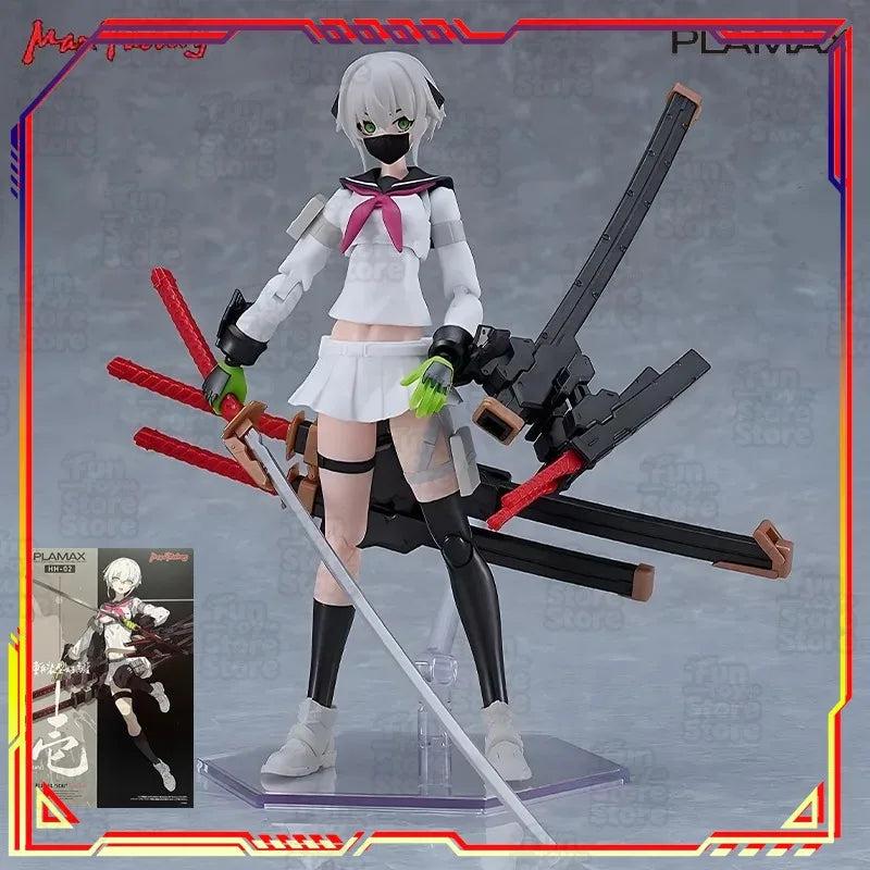 Romankey PLAMAX HH-02 Schwer bewaffnetes Oberschulmädchen Anime Actionfigur Bausatz Sammlermodell Offiziell lizenziert