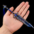 21cm World of Warcraft Thunderfury Blessed Blade of The Windseeker Sword Toy Metal Weapon Model Collections Ornaments Boys Gifts