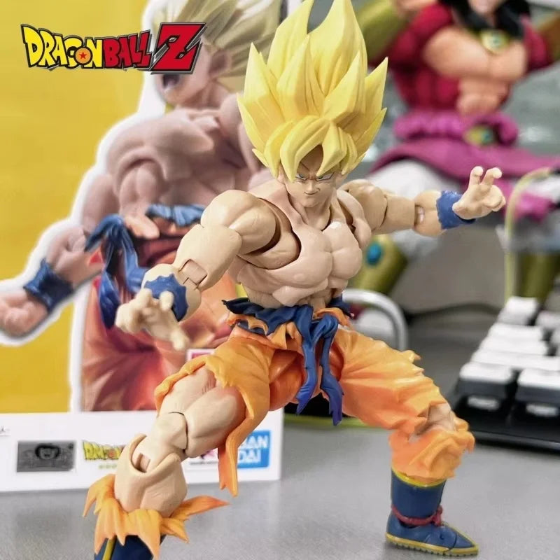 In Stock Anime Shf Dragon Ball Z Son Goku Legendary Action Figure Pvc Movable Collection Anime Super Kakarotto Models Toy Gifts