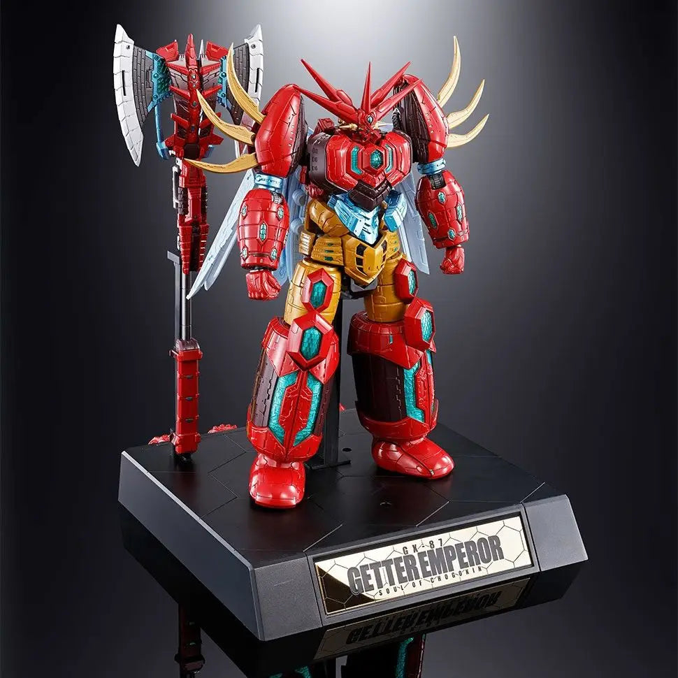 SOUL OF CHOGOKIN  《Getter Robo: Armageddon》GX-87 Getter Emperor Alloy Action Figure Toy Model 22cm