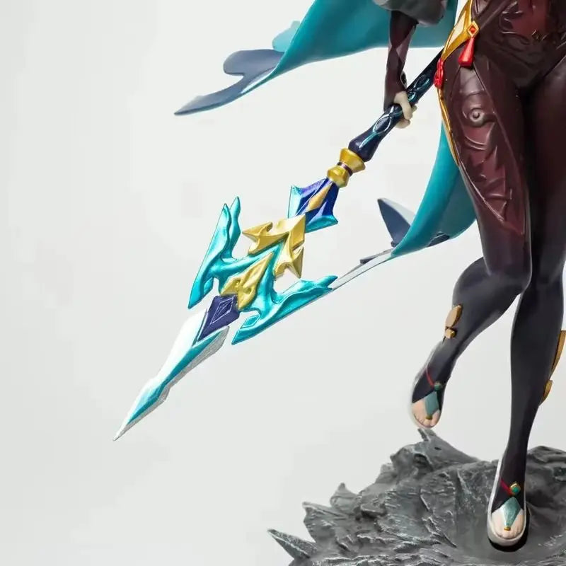 30cm Genshin Impact Shenhe Standing Position Game Girl Figure Model Gk Statue Boys Collection Desktop Decoration Ornament Toys