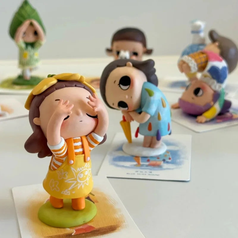 New Genuine Popmart Nyota I Am The Seasons Series Blind Box Cute Action Figures Toys Mystery Box Collectible Model Toy Gift