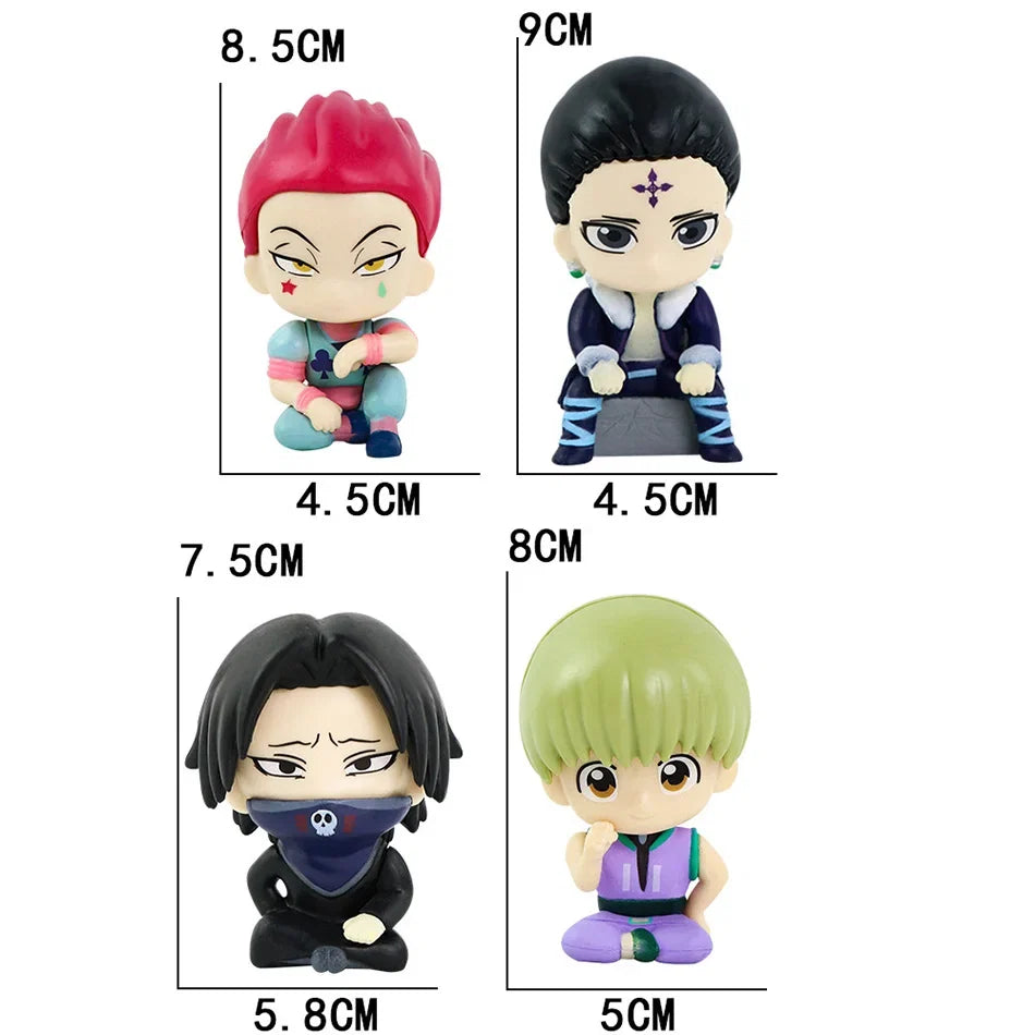 10cm Hunter×Hunter Anime Figure Phantom Troupe Hisoka Action Figure Q Version Room Decoration PVC Model Toys