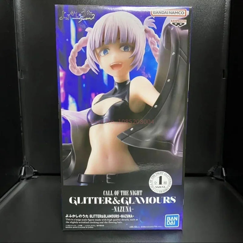 2025 New Original Banpresto Glitter&Glamours Yofukashi No Uta Nanakusa Nazuna Figure Anime Model Desktop Decoration Toy Gift