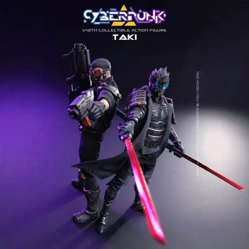 VToys Cyberpunk Samurai Taki VSD010 Action Figure Original Collection With Replaceable Accessories PVC Figurine Toy Gift Decor