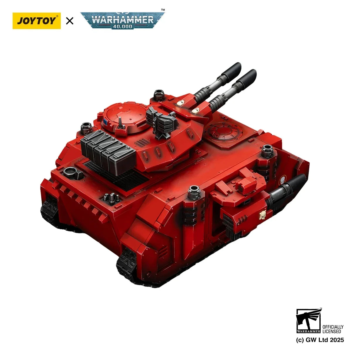JOYTOY 1/18 Warhammer 40K Action Figures Anime Mech Blood Angels Predator Annihilator with Twin Lascannons