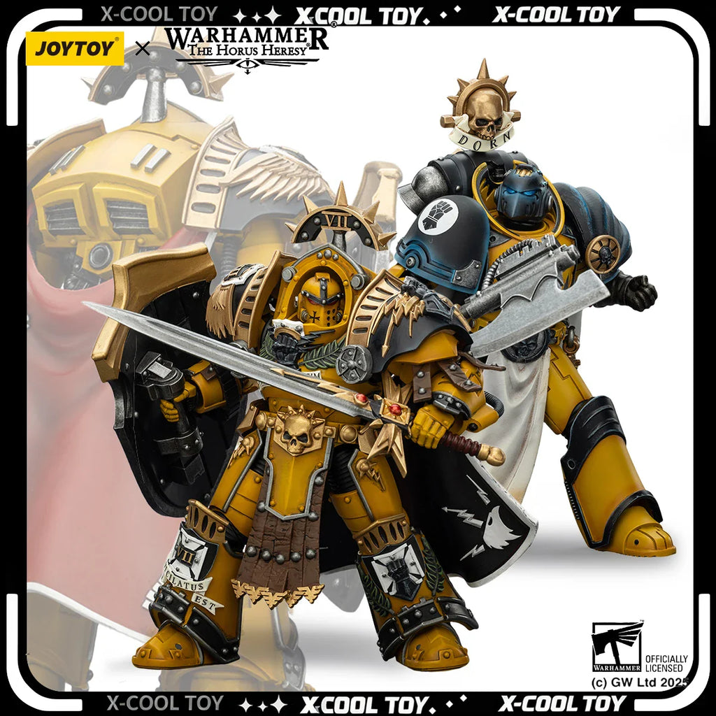 JOYTOY Warhammer 30K Imperial Fists Actionfigur 1/18 Legion Praetor Librarian Konsul Bewegliche Actionfigur Sammlerstücke