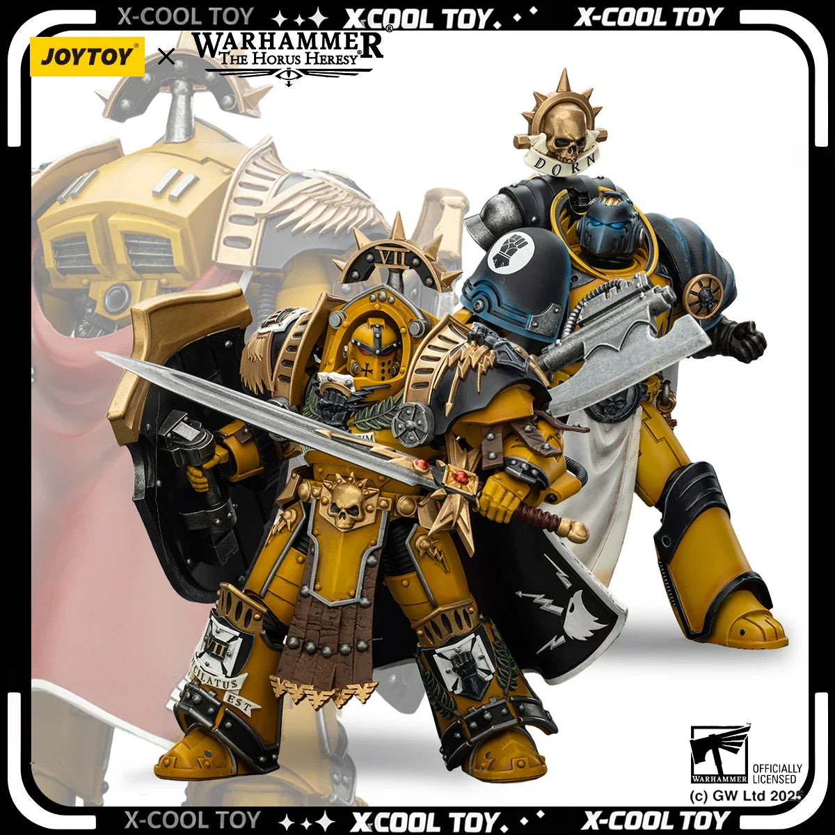 JOYTOY Warhammer 30K Imperial Fists Actionfigur 1/18 Legion Praetor Librarian Konsul Bewegliche Actionfigur Sammlerstücke