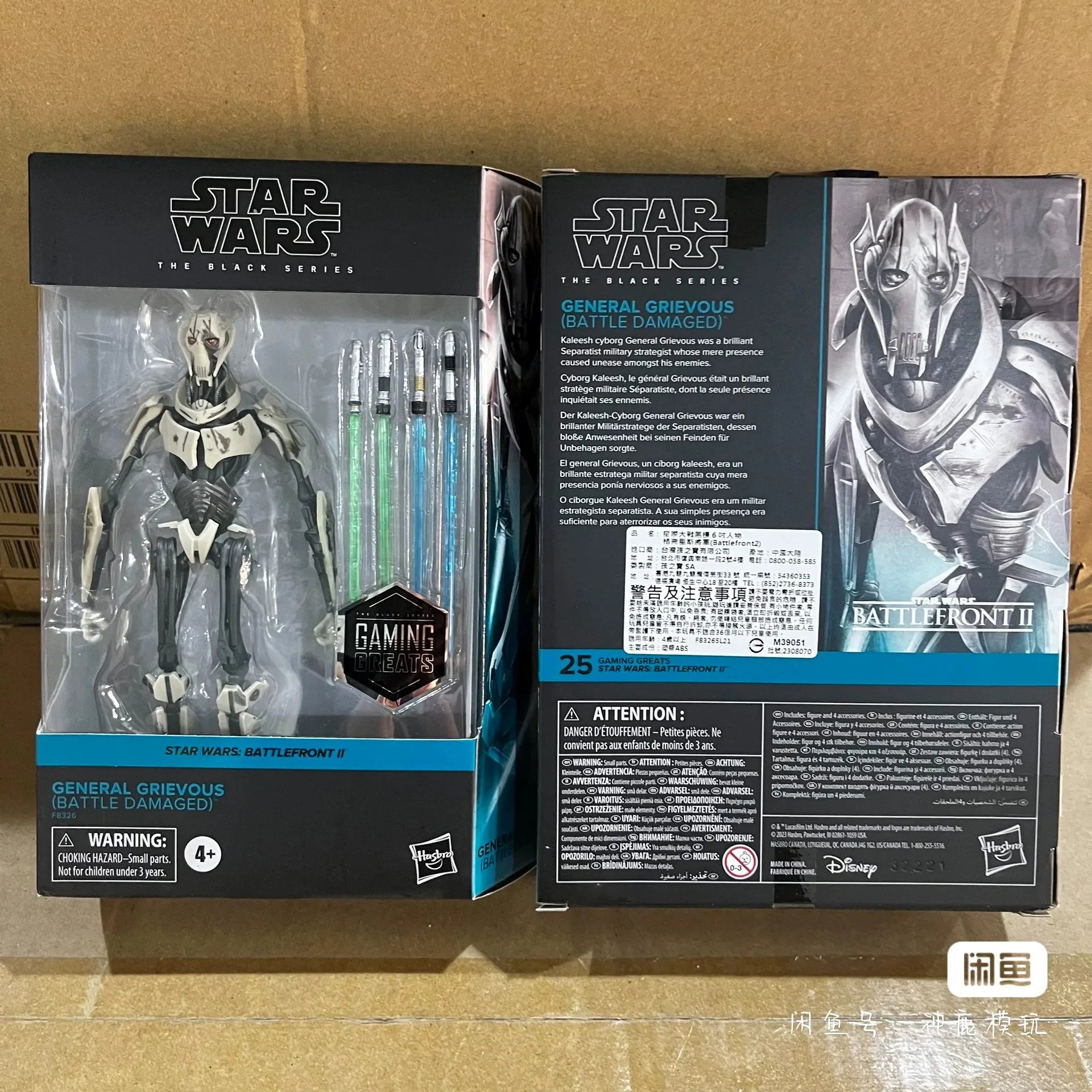 Original The Black Series Star Wars Battlefront Ii General Grievous Battle Damaged 16cm Original Action Figure Model Toy Gift