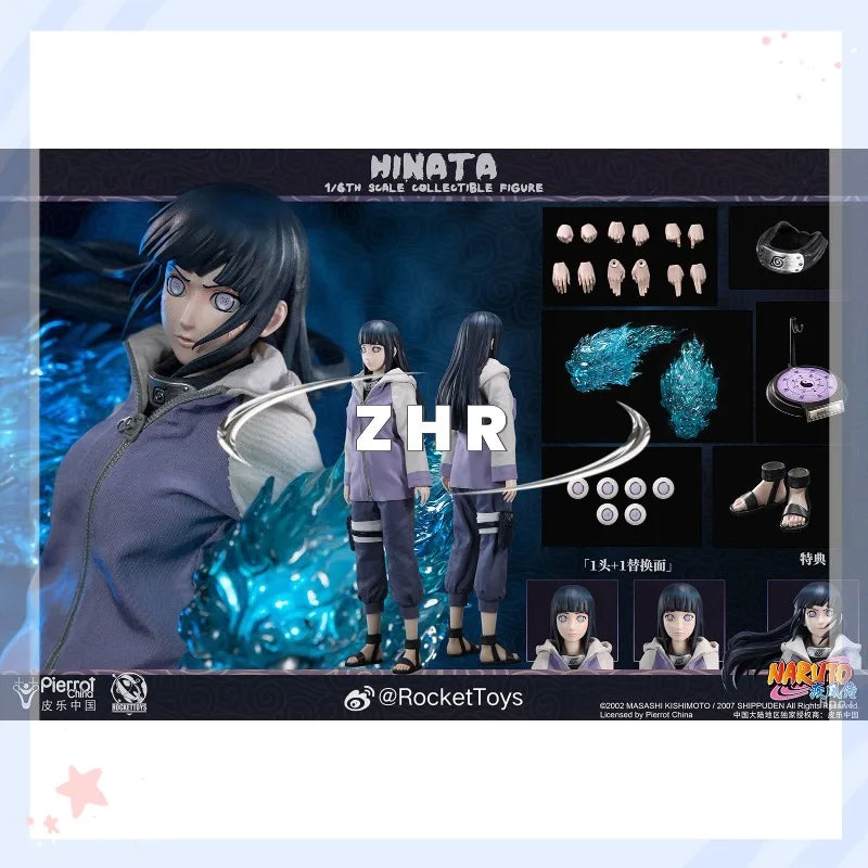 In Stock RocketToys ROC-006 Naruto Shippuden Hinata Hinata 1/6 movable figure Animation Model Action Figure Toy Collection Gift