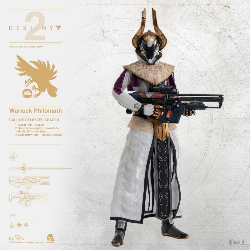 Threezero Original 1/6 Destiny 2 Finished Movable Doll Game Action Characters Boys and Girls Toys Warlock Hunter Collection Gift