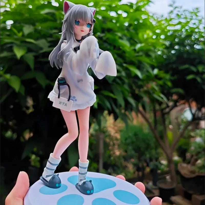 21cm F:NEX Figure Nachoneko Channel Hennyano FuRyu Anime Cat Girl PVC Action Figure Toy Game Statue Collection Model Doll Gifts