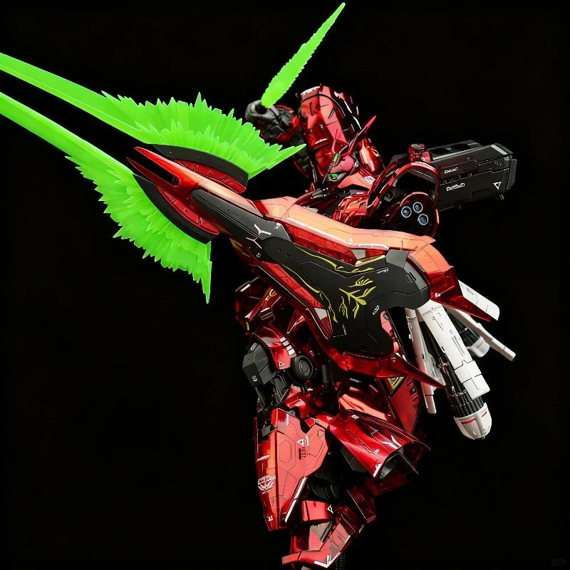 In-Stock RG 1/144 Sazabi Clear Color Mechanical Core Plating Assembly Model Kit Action Figure Desktop Decoration Trendy Toy Gift