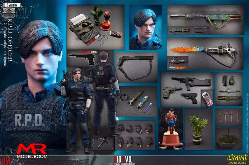 LIMTOYS LiMiN 1/12 Police Officer Action Figure 6'' Male Soldier Figurine Model Full Set Collectible Toy