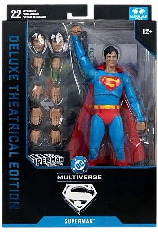 McFarlane Toys DC Multiverse Christopher Reeve 1978 SUPERMAN DC Theatrical Deluxe 18 cm Original Action Figure Model Doll Gift