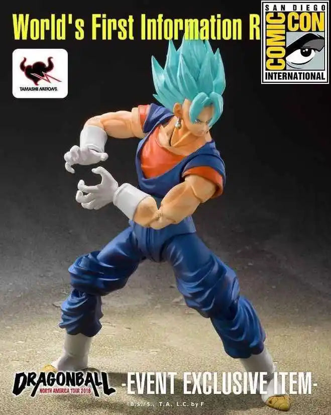 【In Stock】Original BANDAI S.H.Figuarts Dragon Ball SUPER SAIYAN GOD SS VEGITO  Anime Action Collection Figures Model Toys