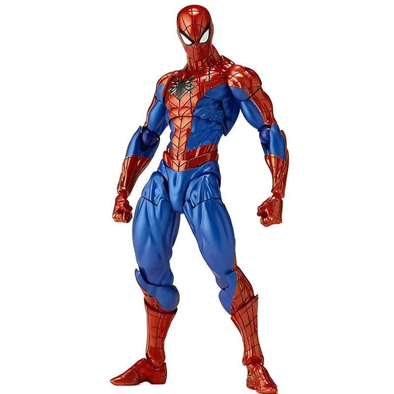 KAIYODO Original REVOLTECH Amazing Yamaguchi Spider - Man Ver.2.0 Anime Action Figure Assembly Model Toys  Model Gifts for Boys