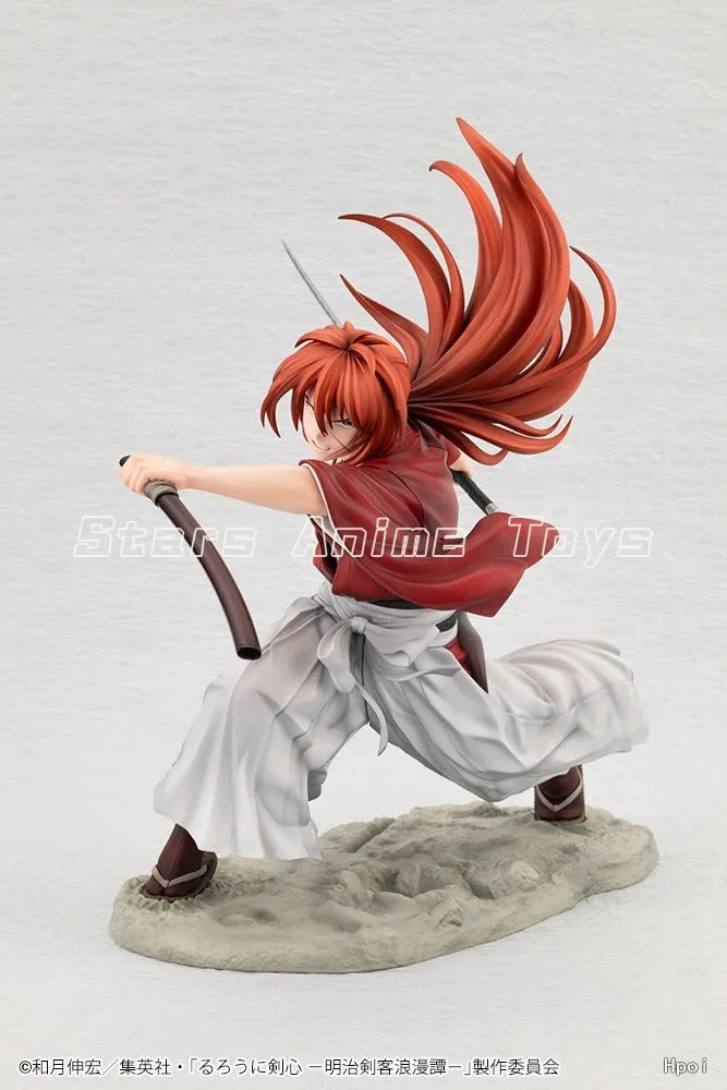 Auf Lager Original Kotobukiya ARTFX J Rurouni Kenshin Himura Kenshin 1/8 Anime-Zierfigur Modell Geschenk