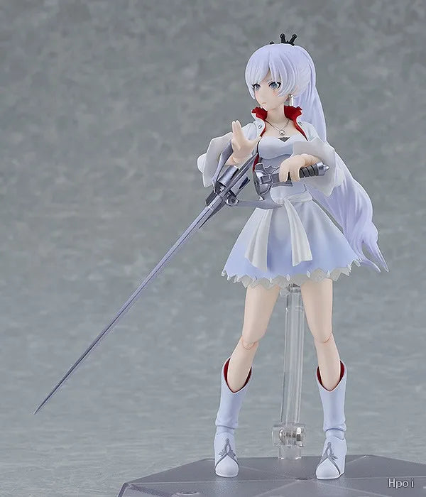 Original in Stock Max Factory Figma#599 RWBY Ice and Snow Empire Weiss Schnee Scale Figures Model Toys Gifts Collection