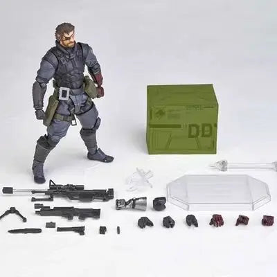 Venom Snake Figure Metal Gear Solid Action Figure Vulcanlog 004 Punished Snake Figurine Pvc Model Statue Collectible Toy Gifts