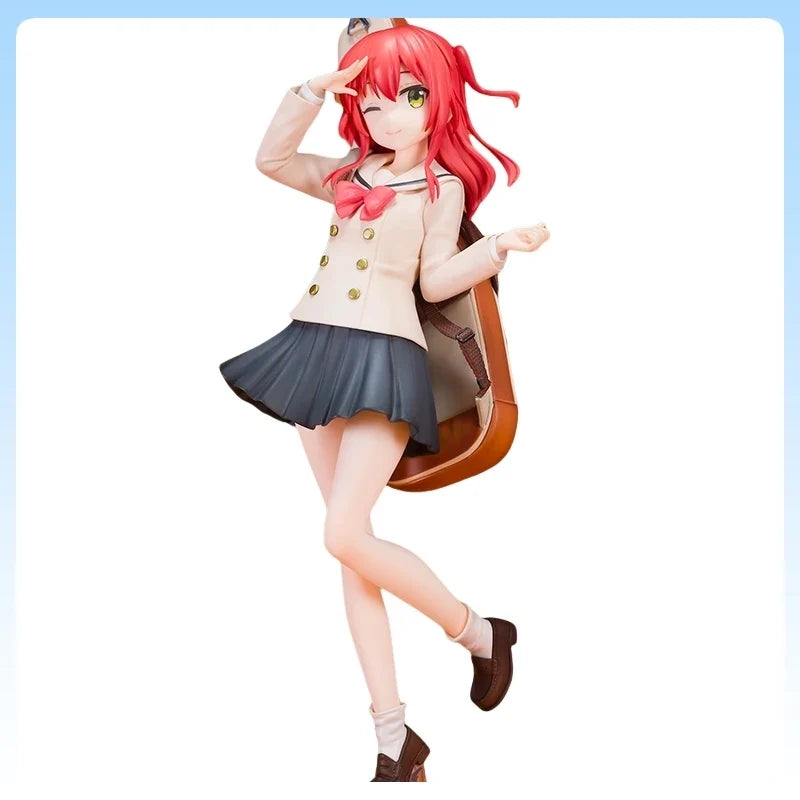 23cm Bocchi the Rock Kita Ikuyo Action Figures Standing Pose Winking Version Anime Collectible Model Red Hair Guitarist Gift