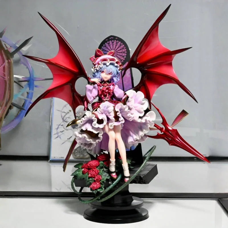 31cm Touhou Project Remilia Scarlet Action Figure Desktop Model Statue For Boys Game Character Collectible Ornament Toy Gift