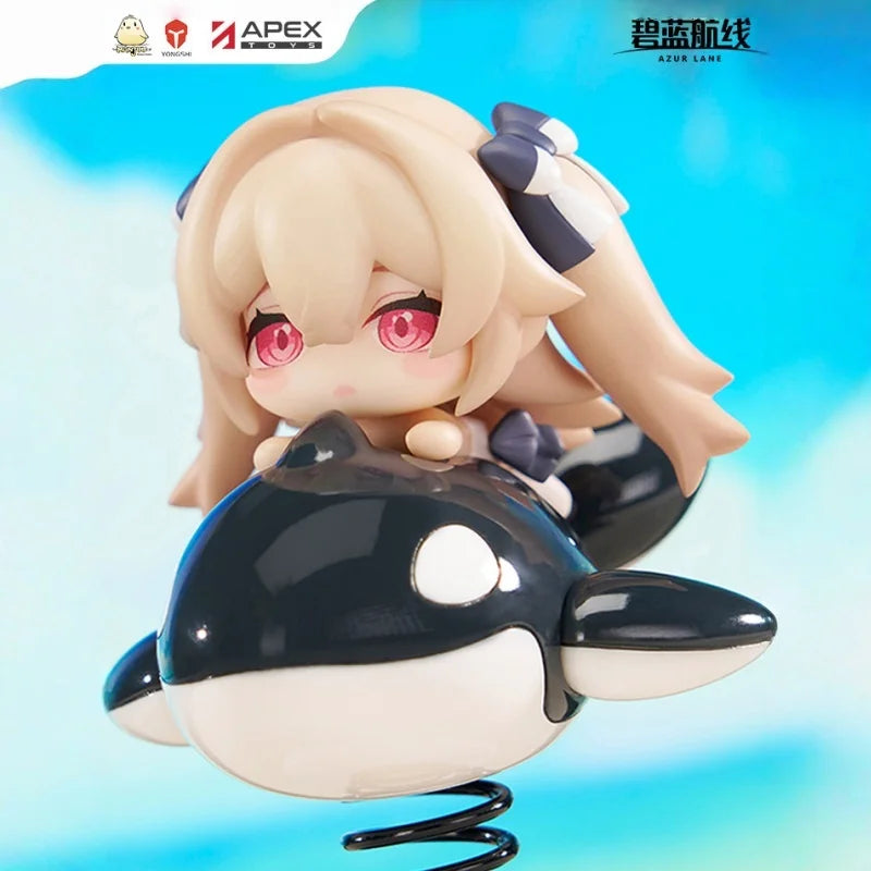 Apex Toys Azur Lane Happyshake Anchorage Chibi Shaking Figure Q Version Anime Peripheral Desktop Decor Anime Game Collectible