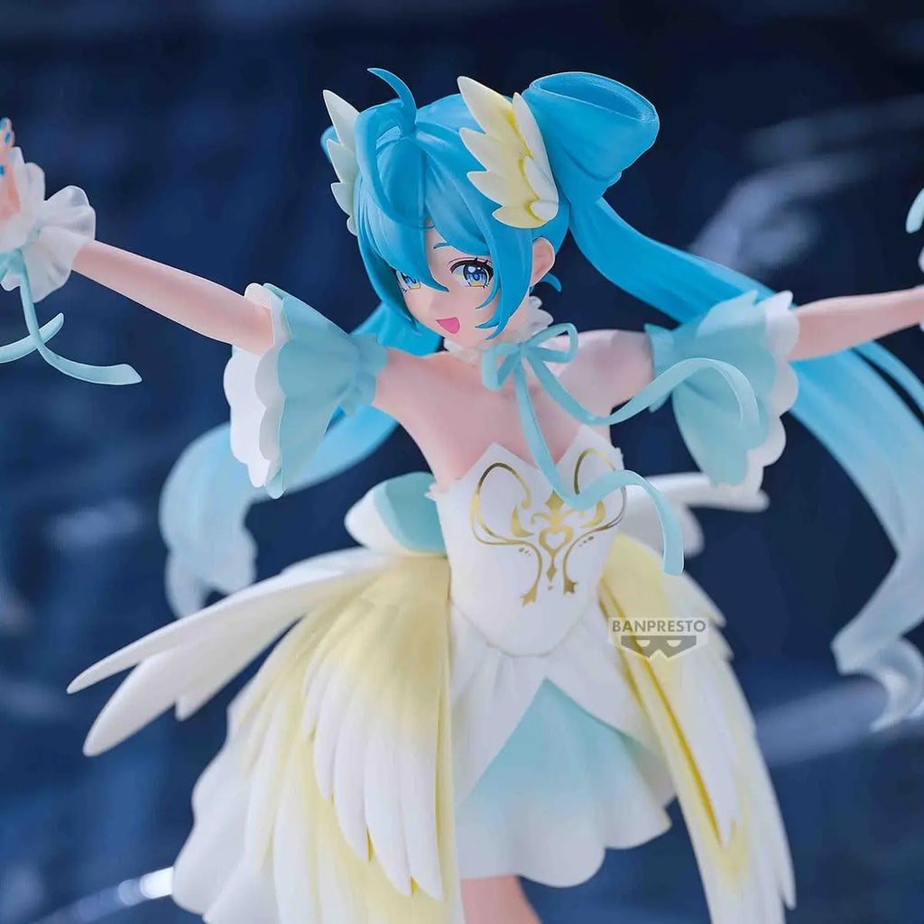 Judai Original Bandai Banpresto Vocaloid Hatsune Miku Classical Tuning Swan Lake Evolve PVC Action Figure Model Toys
