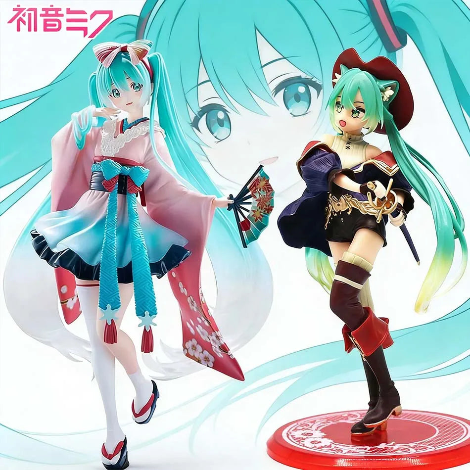 19cm Sexy Girl Hatsune Miku Anime Figure Fashion Subclture Miku Action Figure Christmas Gift PVC Collection Model Doll Toys