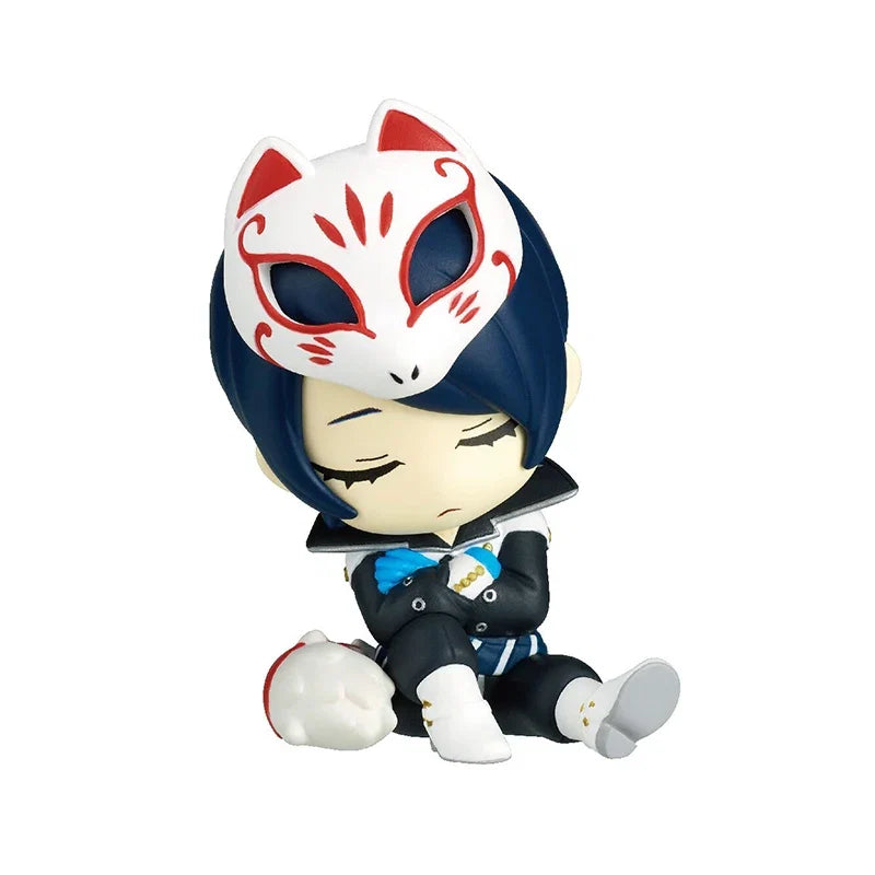Amamiya Ren Morgana Shoulder on Shoulder Modeling Modeling Q-version Desktop Ornament Action Figure Model Toys