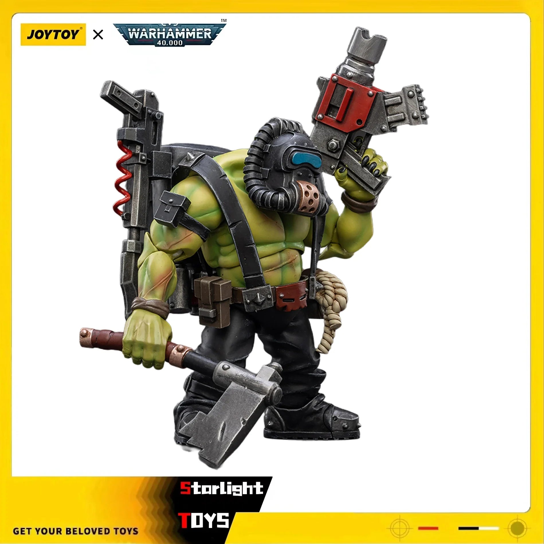 JOYTOY 1/18 Action Figure Warhammer 40K Ork Komandos Dakka Boy Snarit Model Toy Gifts