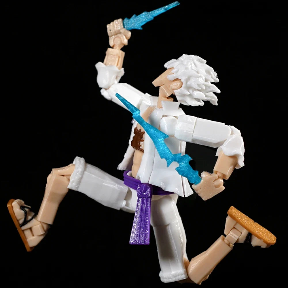 3D Printed ONE PIECE Monkey D Luffy Nika Toys Action Figures Anime Multi-Jointed Shapeshift Toy Mannequin Ornaments Model Gifts