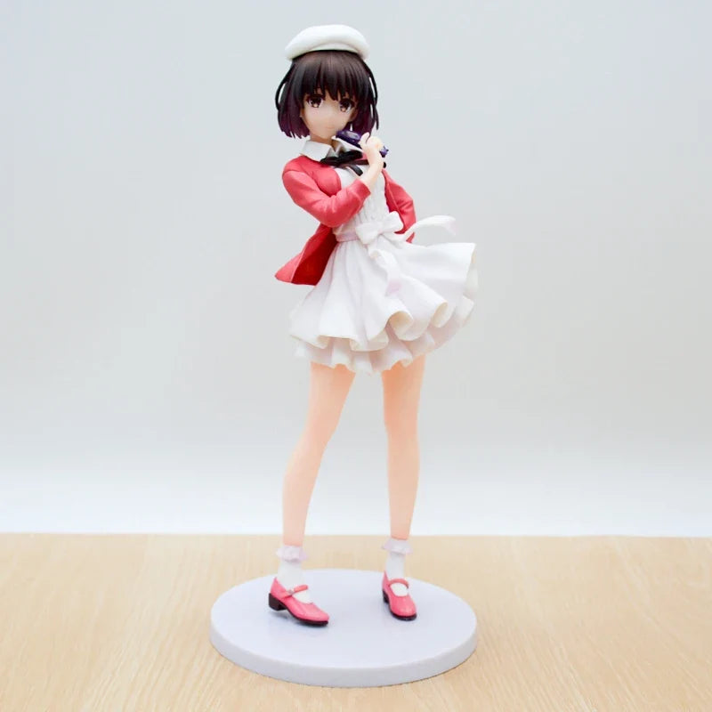 24cm Saekano: How to Raise a Boring Girlfriend Anime Figure Maid Megumi Kato Action Figure Kato Megumi Figurine Adult Doll Toys