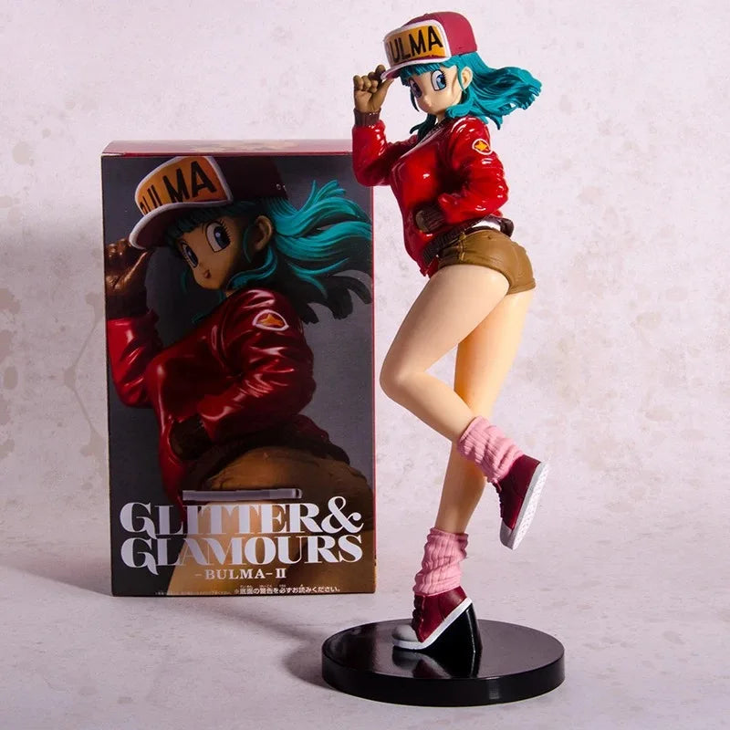25cm Dragon Ball Anime Figure Bulma Glitter & Glamours Hot Girl Statue Hentai Action Figurine Ornaments Pvc Model Doll Gift Toys