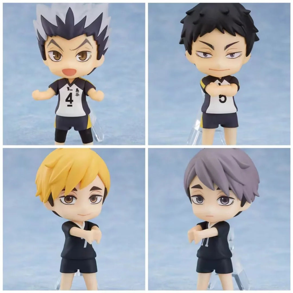 8 Pcs/Set Second Generation Haikyuu Volleyball Junior Figure Q Version 7.5cm Shoyo Hinata Sugawara Koushi Wholesale Dolls