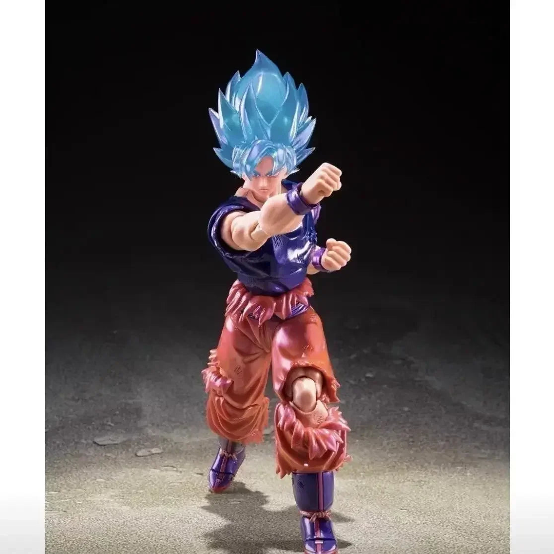 In Stock Bandai SHF Shanghai Soul Store Limited Super Blue Sun Wukong World King Fist Super Saiyan