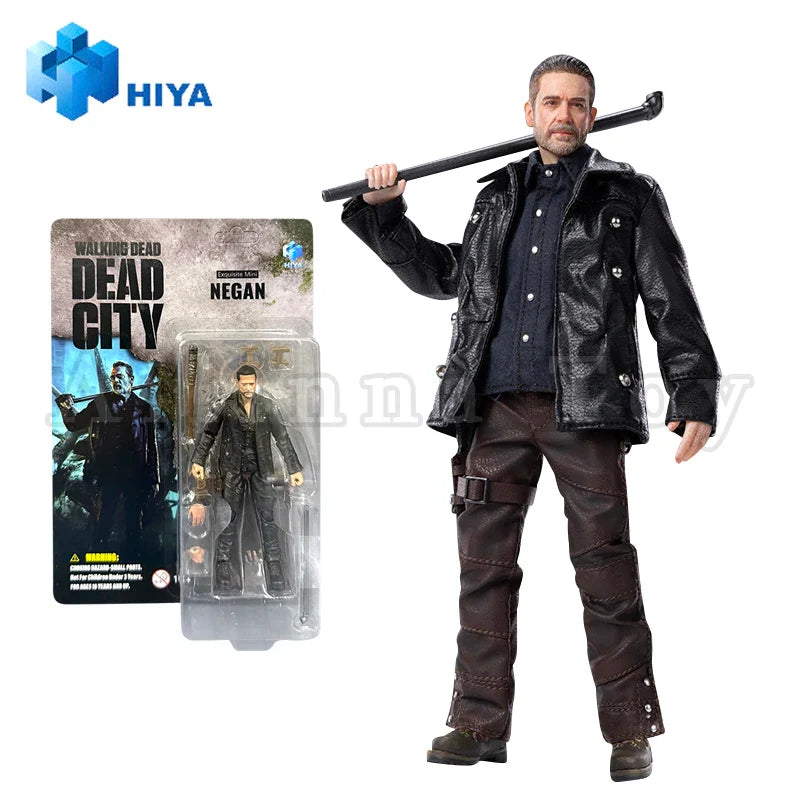 HIYA 1/18 4-Zoll Actionfigur Exquisite Mini-Serie The Walking Dead Dead City Negan Anime als Geschenk