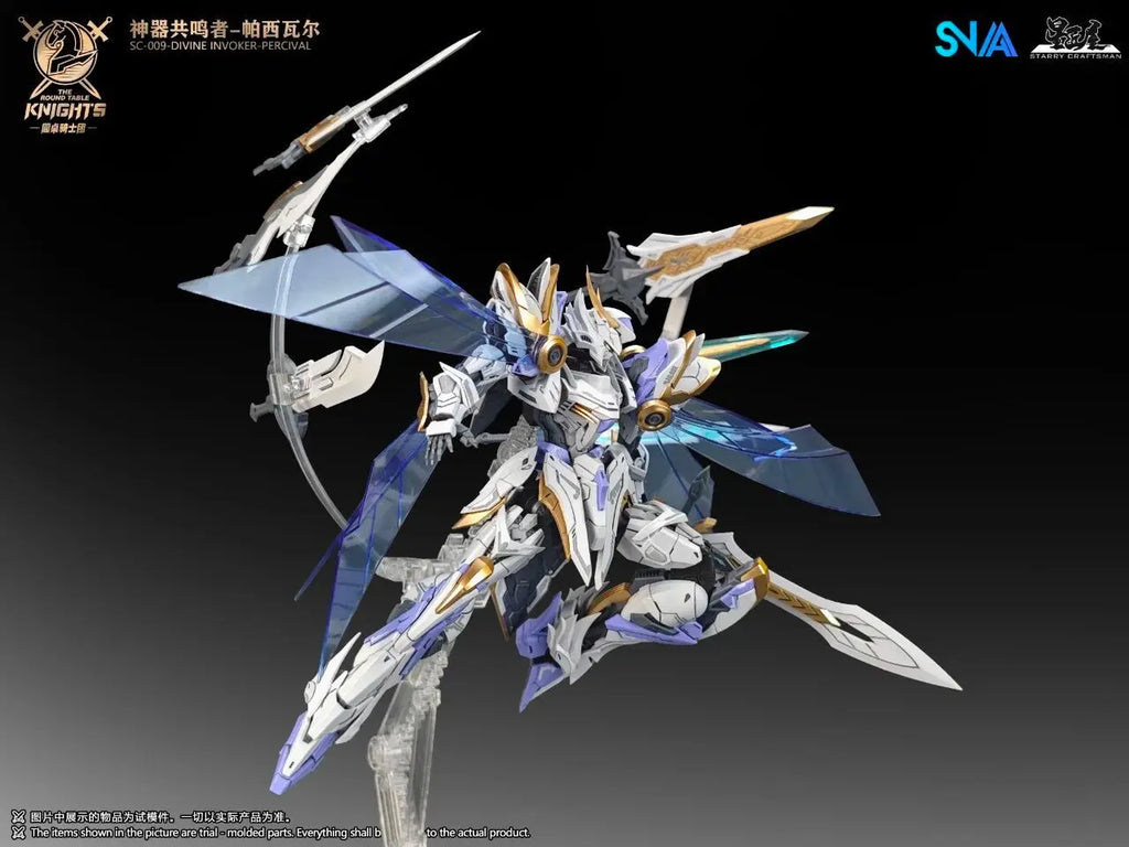 In Stock Original Snaa Hg 1/144 Sc-009 Divine Invoker-Percival Deluxe Edition Model Kit The Round Table Knights Action Figures