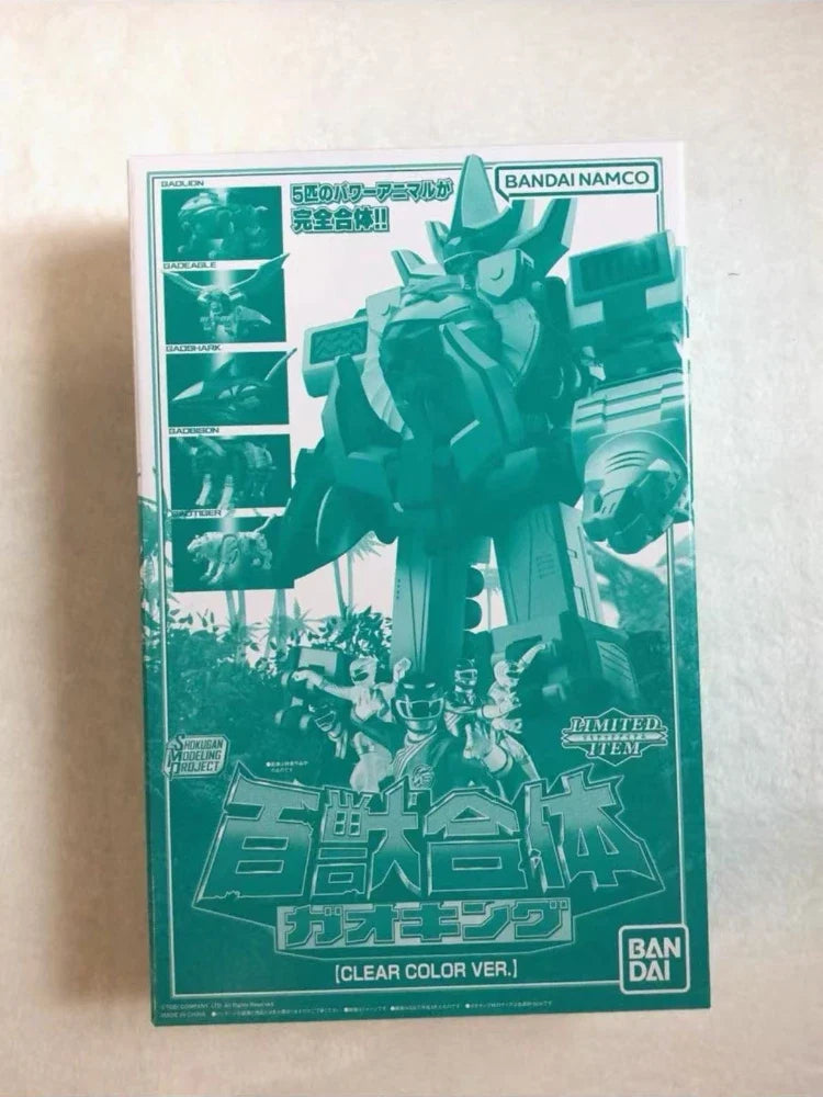 100%Original in Stock Bandai SMP Hyakujuu Sentai Gaoranger GaoKing Clear Color Ver Anime Character Assemble Toy Model Collection