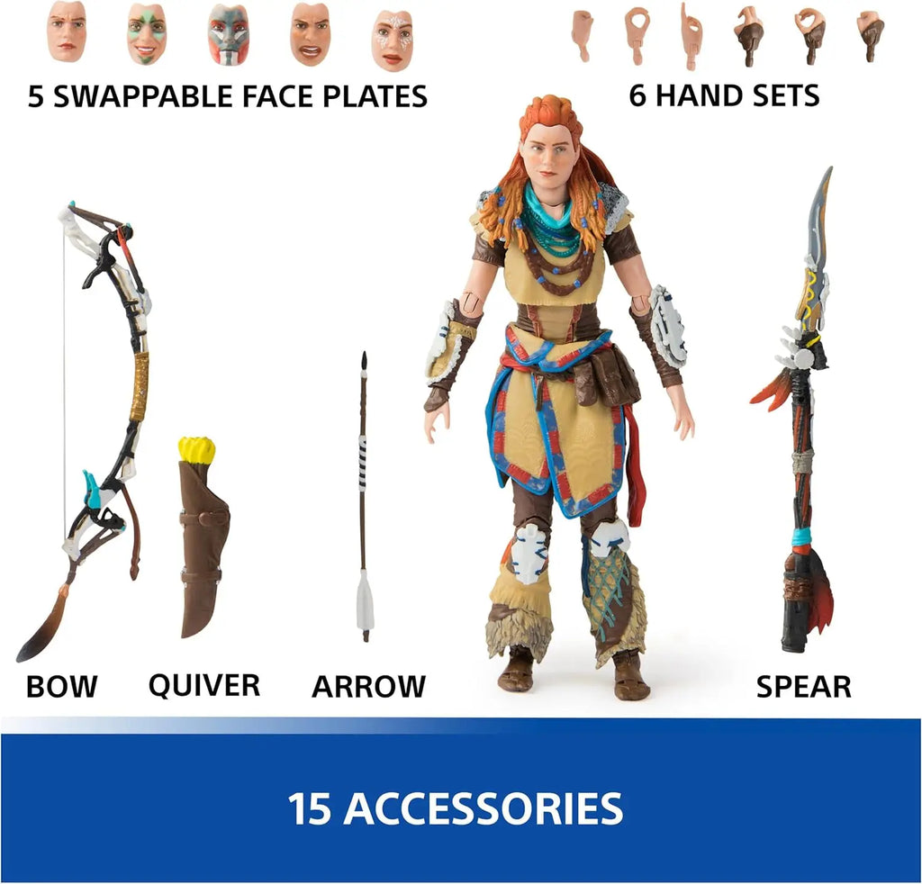 Spin Master Toys  Horizon Forbidden West Aloy Deluxe Edition 6-inch Movable action figure The Shapes Collection for PS5