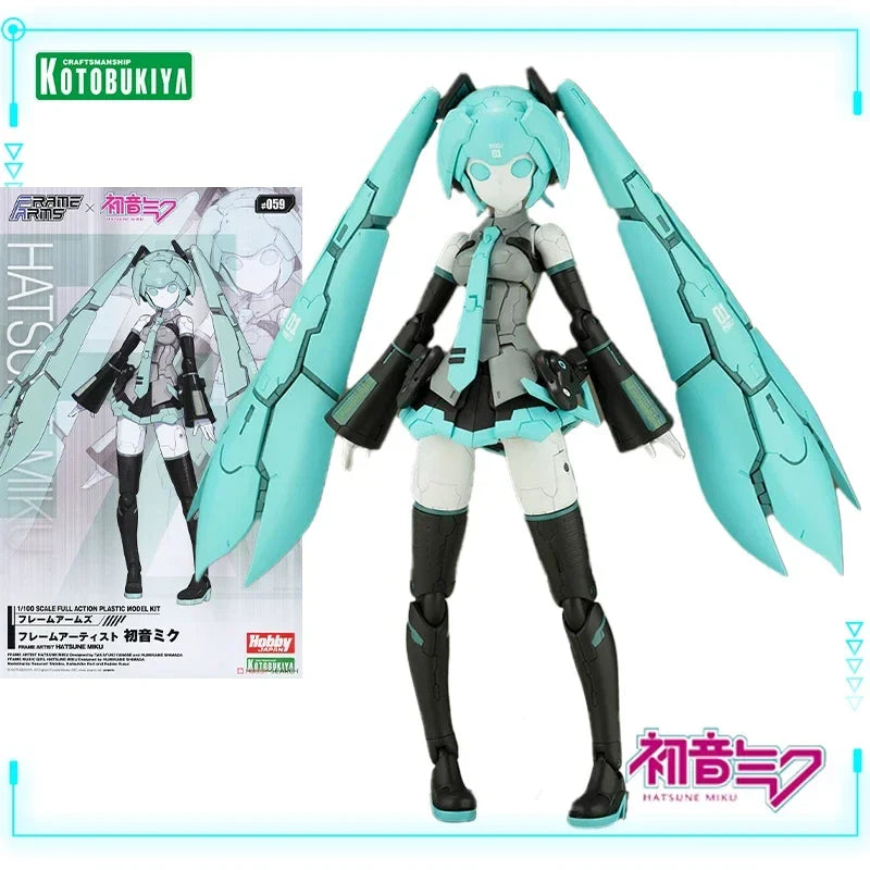 Kotobukiya Original Genuine Vocaloid Hatsune Miku Frame Artist 1/100 Mobile Suit Girl 15.9cm Action Figures Assembly Model Toys