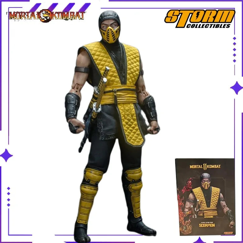 Authentic Storm Toys Original 1/6 Mortal Kombat Sub Zero Absolute Zero Ninja DCMK10 Game Mobile Doll Model Toy Gift Collection