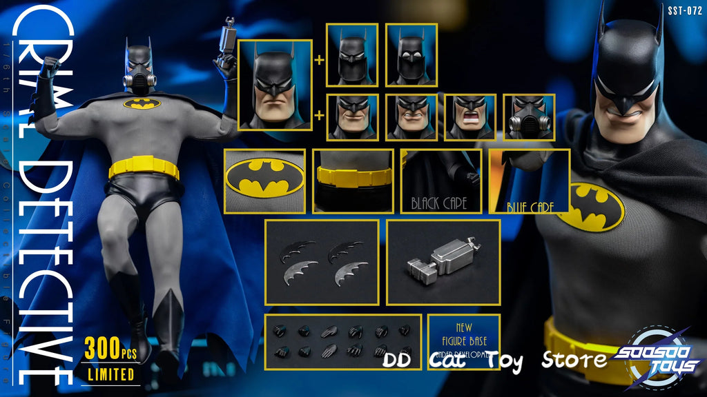 In Stock Genuine Soosootoys 1992 SST-072 Crime Detective Dark Knight Bruce Wayne 1/6th Scale Collectible Action Figure Toy