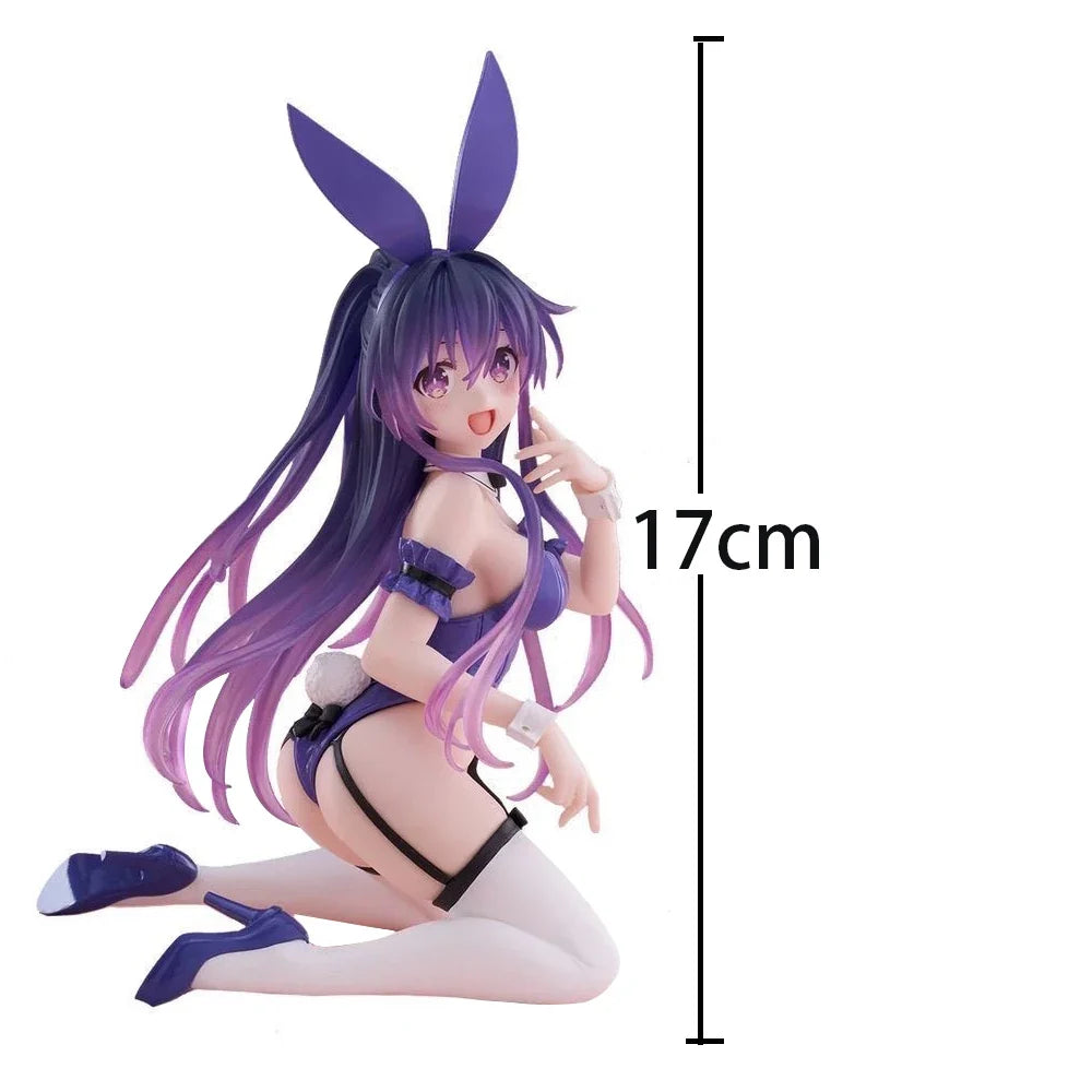 Anime Figure Yatogami Tohka figure bunny girl kneeling action figure Tokisaki Kurum figurine PVC Girl Model Toy Statue Gift 18cm