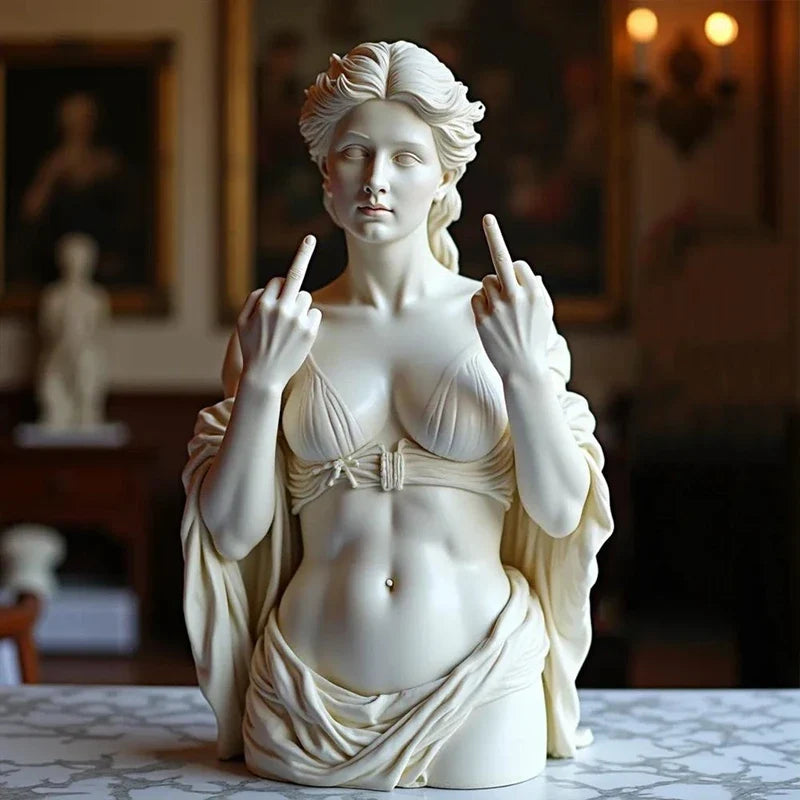 Venus With Attitude Statue Of Vienna Goddess 3d Resin Craft Ornaments  Mini Figurine Plaster Statue  Bust Portraits Home Decor