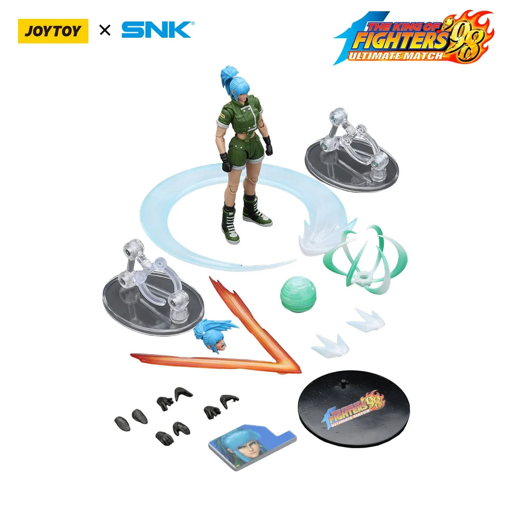 JOYTOY SNK 1/18 Action Figure KOF 98UM Ikari Warriors Team Leona Heidern Ralf Jones Clark Still figures Toys Model